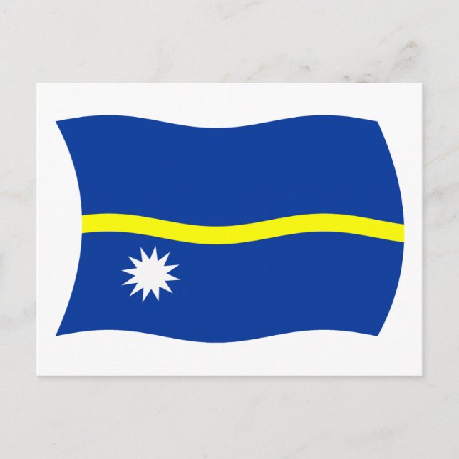 Tarjeta postal de la bandera de Nauru (Anverso)