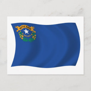 Tarjeta postal de la bandera de Nevada