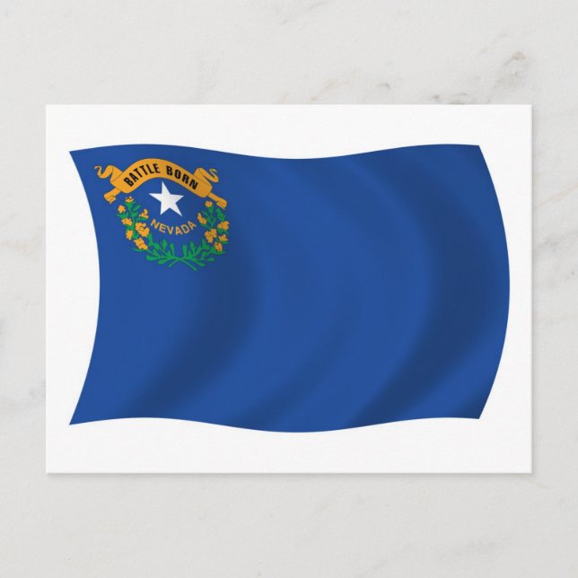 Tarjeta postal de la bandera de Nevada (Anverso)
