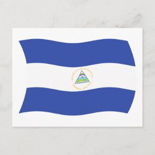 Tarjeta Postal de la Bandera de Nicaragua