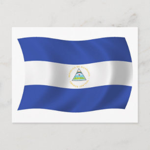 Tarjeta Postal de la Bandera de Nicaragua