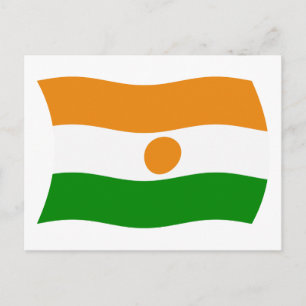 Tarjeta postal de la bandera de Níger