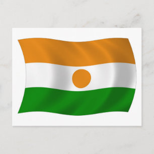 Tarjeta postal de la bandera de Níger