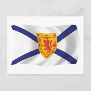 Tarjeta postal de la bandera de Nueva Escocia