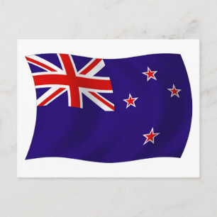 Tarjeta postal de la bandera de Nueva Zelanda