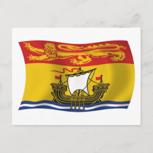 Tarjeta Postal de la Bandera de Nuevo Brunswick