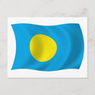 Tarjeta postal de la bandera de Palaos