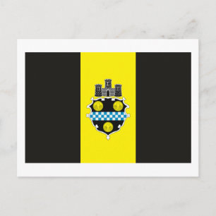 Tarjeta postal de la bandera de Pittsburgh