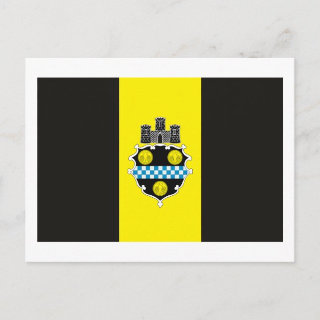 Tarjeta postal de la bandera de Pittsburgh (Anverso)