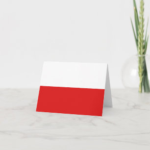 Tarjeta postal de la bandera de Polonia
