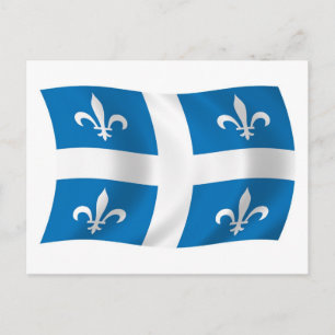 Tarjeta Postal de la Bandera de Quebec