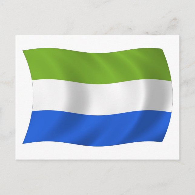 Tarjeta postal de la bandera de Sierra Leona (Anverso)