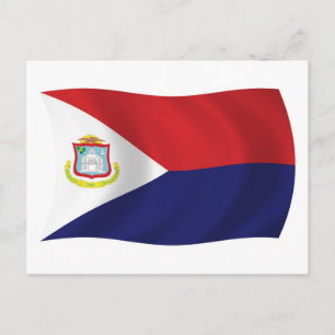 Tarjeta Postal de la Bandera de Sint Maarten