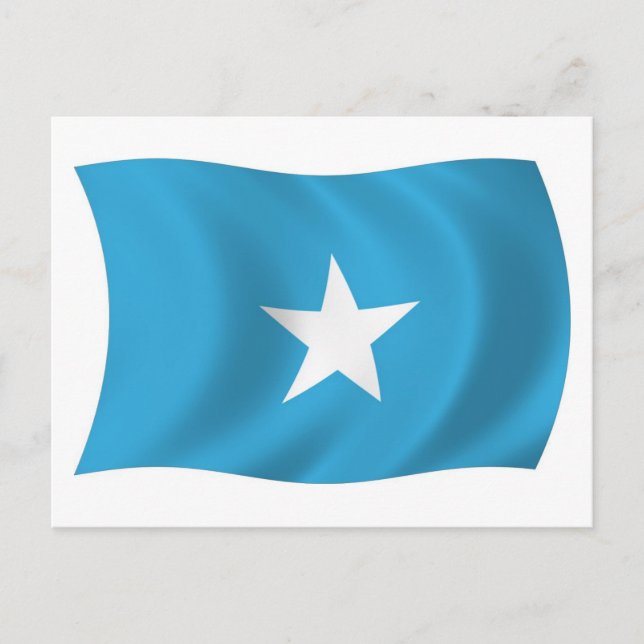 Tarjeta postal de la bandera de Somalia (Anverso)