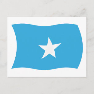 Tarjeta postal de la bandera de Somalia