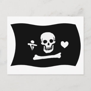 Tarjeta postal de la bandera de Stede Bonnet