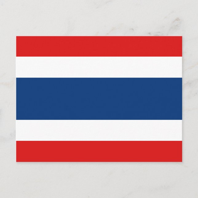 Tarjeta postal de la bandera de Tailandia (Anverso)