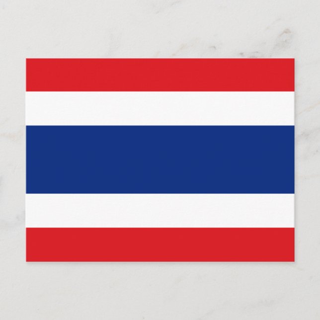 Tarjeta postal de la bandera de Tailandia (Anverso)