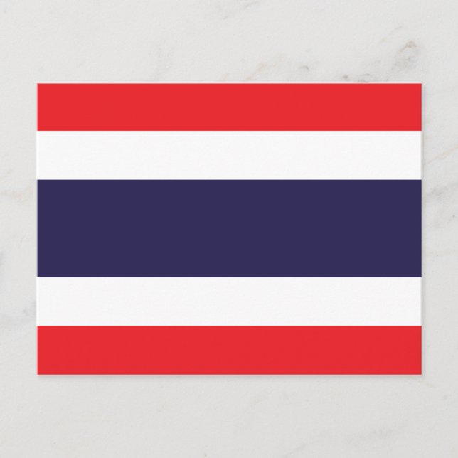 Tarjeta postal de la bandera de Tailandia (Anverso)