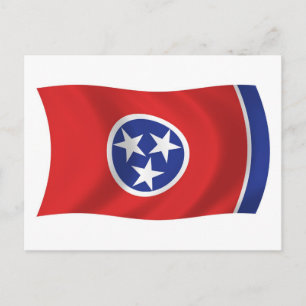 Tarjeta postal de la bandera de Tennessee