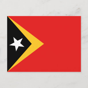 Tarjeta postal de la bandera de Timor Oriental