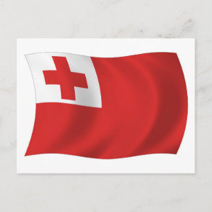 Tarjeta postal de la bandera de Tonga