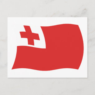 Tarjeta postal de la bandera de Tonga