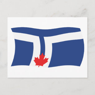 Tarjeta postal de la bandera de Toronto