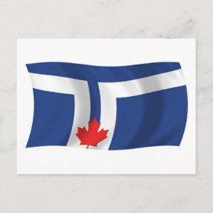Tarjeta postal de la bandera de Toronto