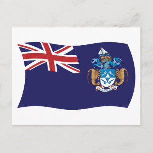 Tarjeta postal de la bandera de Tristan Da Cunha