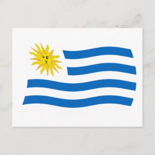 Tarjeta Postal de la Bandera de Uruguay