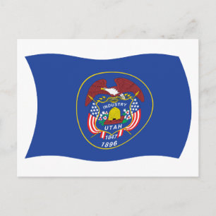 Tarjeta Postal de la Bandera de Utah