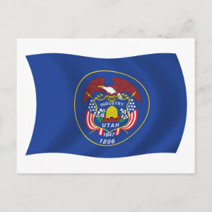 Tarjeta Postal de la Bandera de Utah