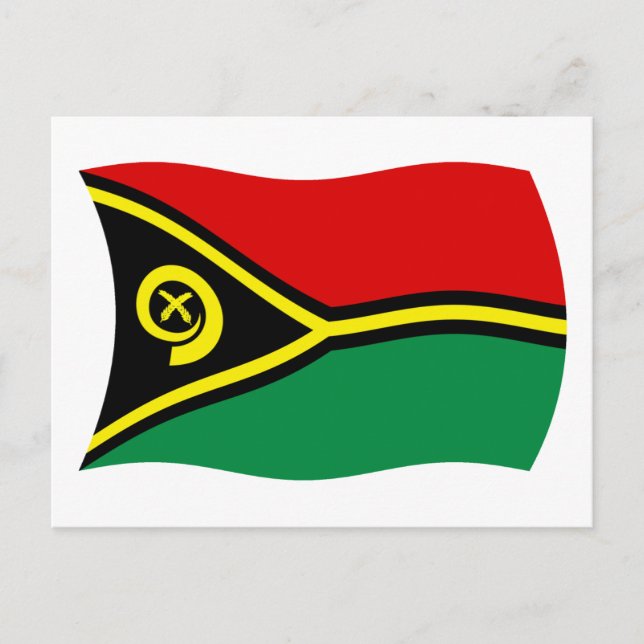 Tarjeta postal de la bandera de Vanuatu (Anverso)