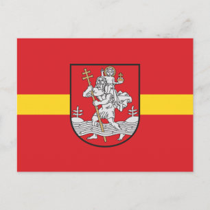 Tarjeta postal de la bandera de Vilna, Lituania