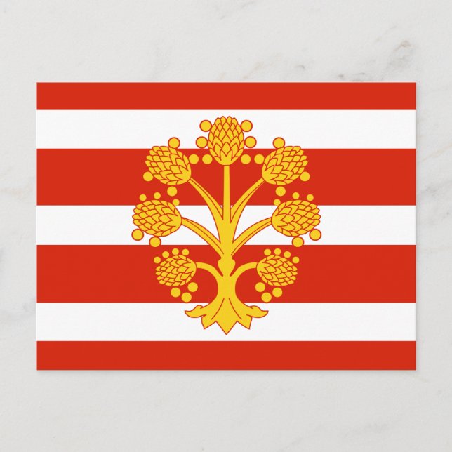 Tarjeta postal de la bandera de Westmorland (Anverso)