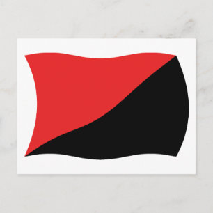 Tarjeta postal de la bandera del anarcosindicalism