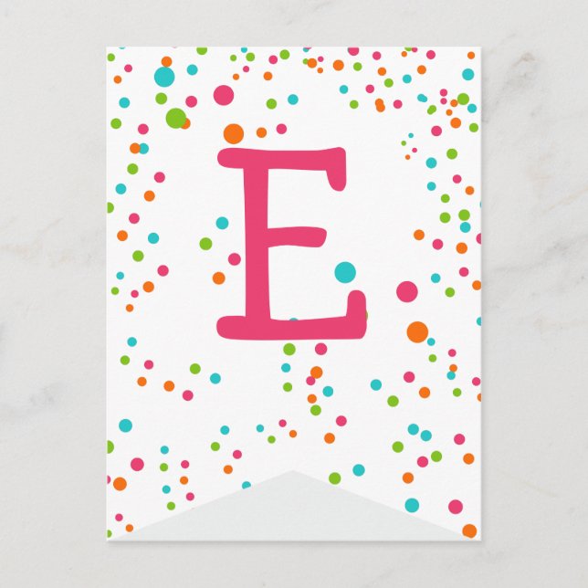 Tarjeta postal de la bandera del Fiesta de puntos  (Anverso)