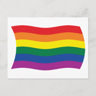 Tarjeta postal de la bandera del movimiento Orgull