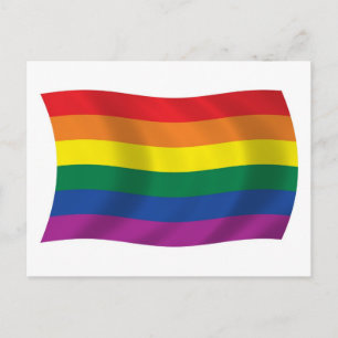 Tarjeta postal de la bandera del movimiento Orgull