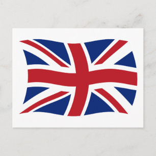 Tarjeta postal de la bandera del Reino Unido