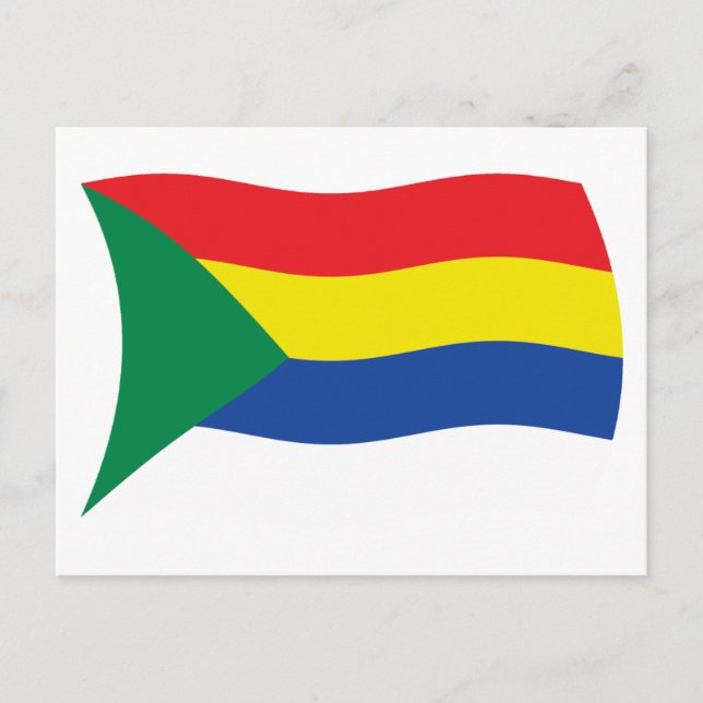 Tarjeta postal de la bandera drusa (Anverso)