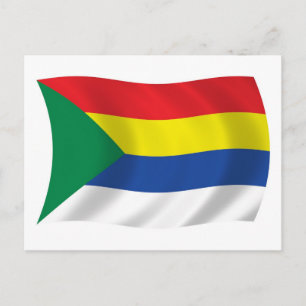 Tarjeta postal de la bandera drusa