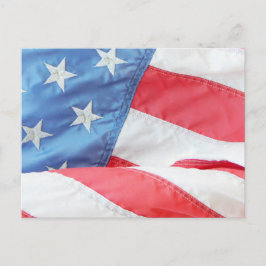Tarjeta postal de la bandera estadounidense