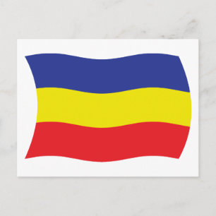 Tarjeta postal de la bandera krom kmer Kampuchea