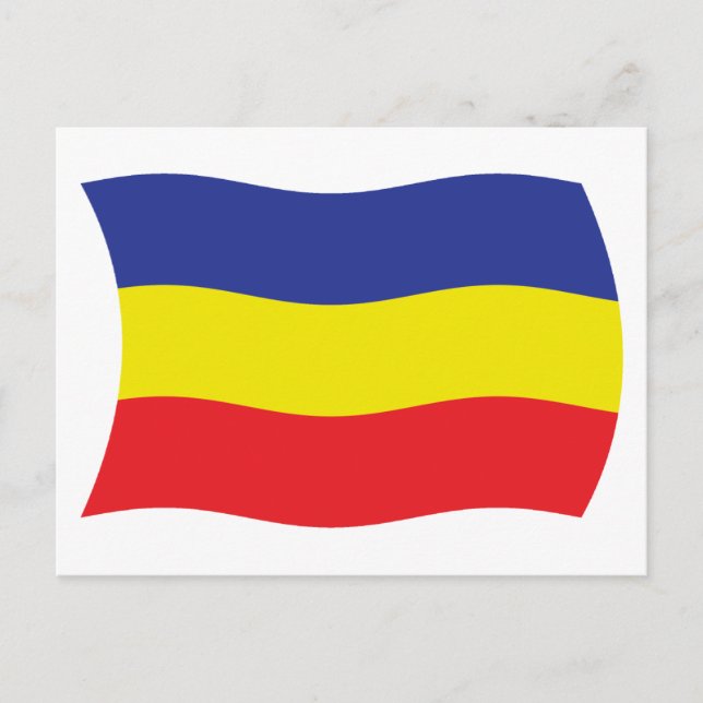 Tarjeta postal de la bandera krom kmer Kampuchea (Anverso)