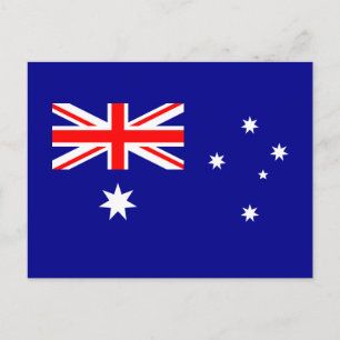 Tarjeta postal de la bandera patriótica australian