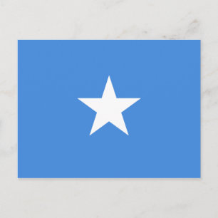 Tarjeta postal de la bandera somalí
