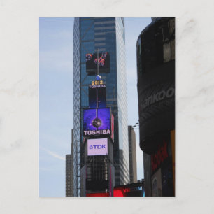 Tarjeta postal de la bola de Año Nuevo en Times Sq