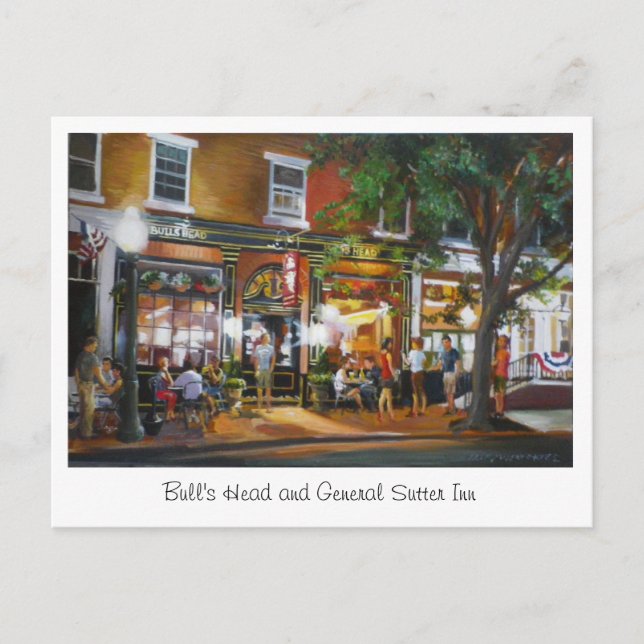 Tarjeta postal de la cabeza del toro (Anverso)